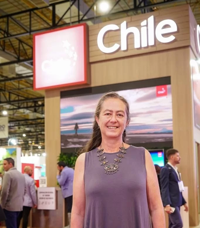 Verónica Kunze, Subsecretaria de Turismo do Chile. Ela falou sobre os brasileiros no Chile em 2023.
