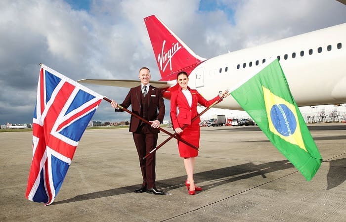 Virgin Atlantic inaugura rota São Paulo - Londres