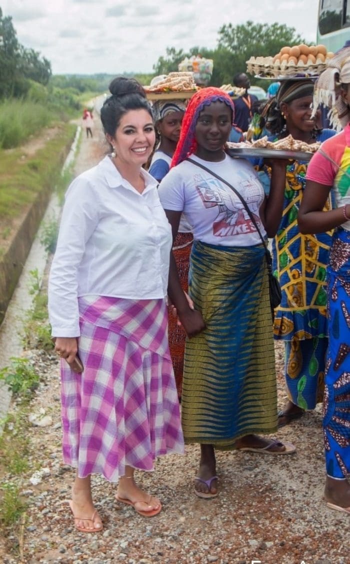 Márcia Santos na Costa do Marfim/ Oeste da África