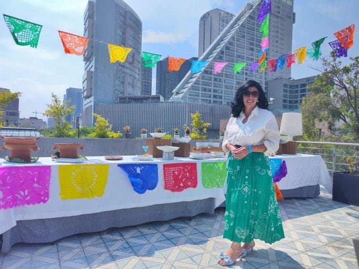 Márcia Santos na cidade do México