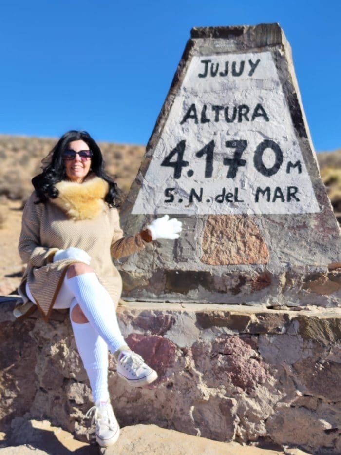 Márcia Santos em Jujuy, na Argentina
