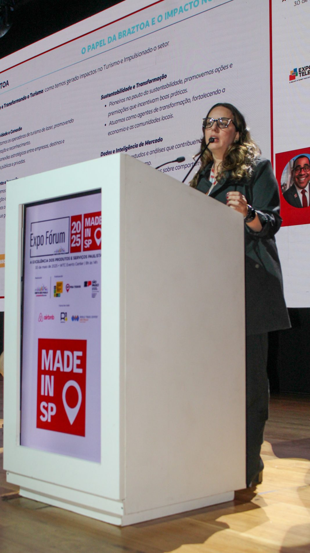 Marina Figueiredo, presidente executiva da Braztoa, da mais detalhes sobre o estudo Olhar Braztoa – Dados e Cenários das Viagens de Lazer - Crédito: Felipe Maresca / DT