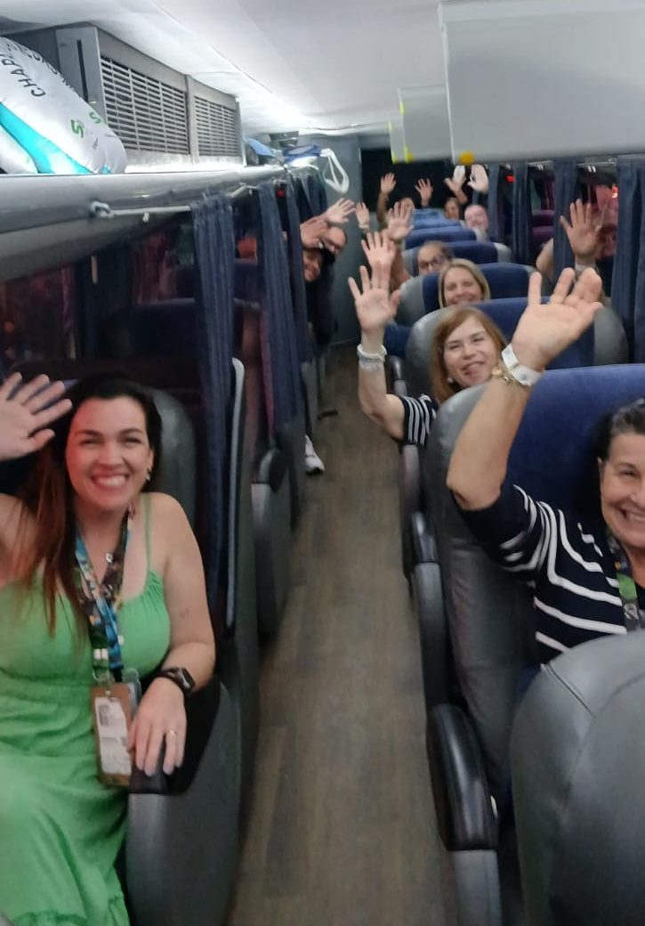 Agentes de viagem de São Paulo, que vieram na caravana da operadora Magic Fligth Travel