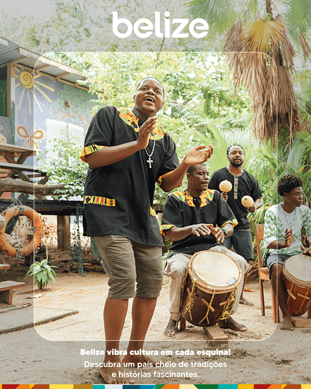 Música e tradição: artistas de Belize celebram a cultura local com ritmos caribenhos - Foto: divulgação 