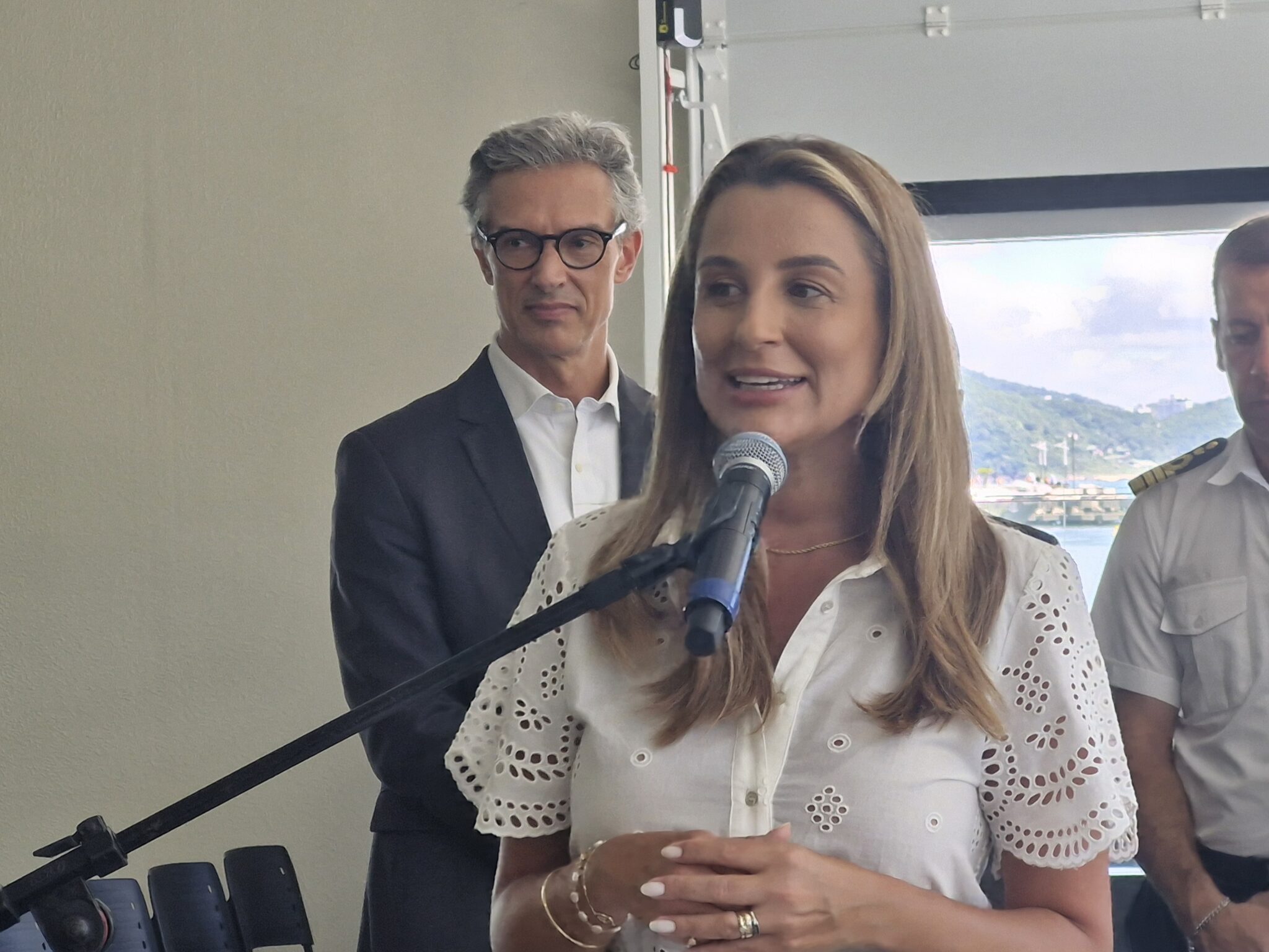 Juliana Pavan — Prefeita de Balneário Camboriú, classificou a estreia do embarque como um marco histórico e apontou impactos positivos na economia local - Crédito: Bruno Almeida