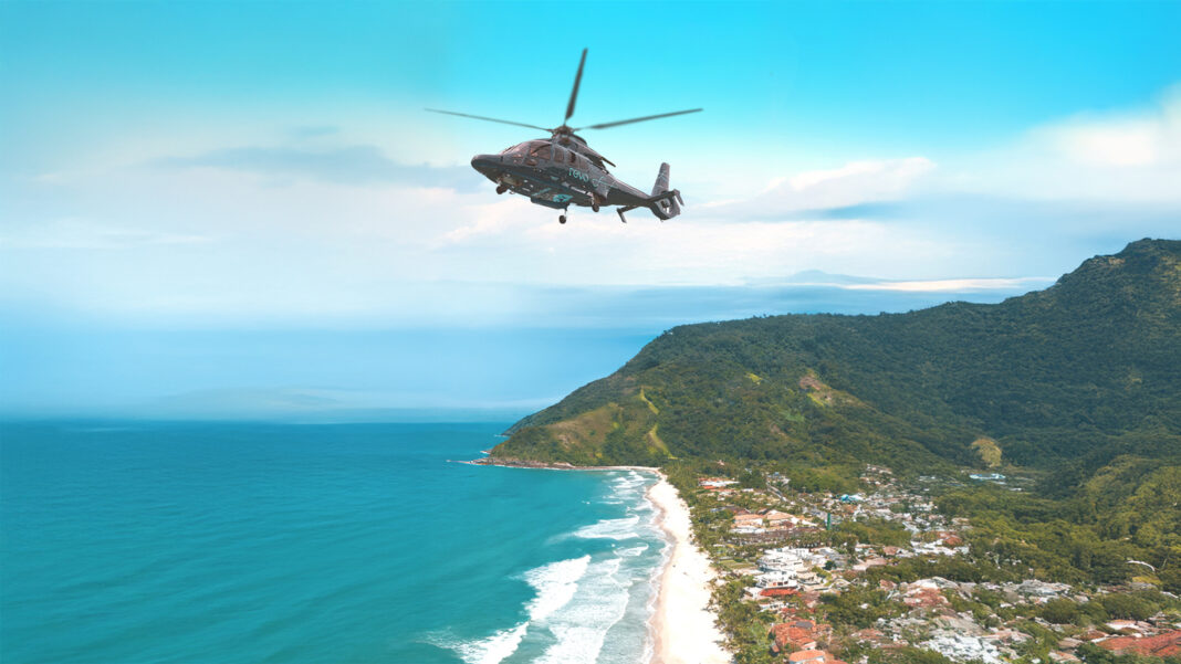 Demanda por voos de helicóptero cresce para o Carnaval como escape do congestionamento nas estradas - Crédito: Divulgação Revo