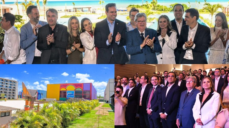 Autoridades na inauguração do Tauá Resort João Pessoa no Polo Turístico Cabo Branco / FOTO: José Marques/Governo da Paraíba