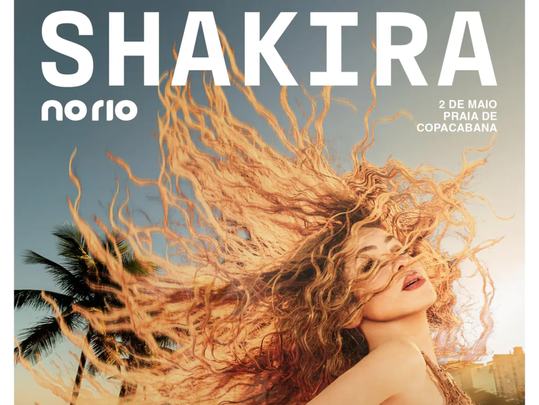 Show de Shakira em Copacabana deve reunir cerca de 2,5 milhões de pessoas no Rio de Janeiro - Crédito: divulgação