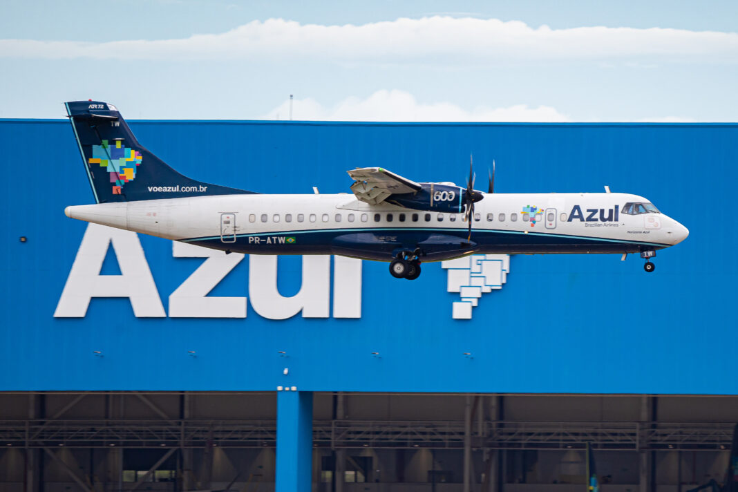 Azul ATR-600 PR-ATW - Crédito: divulgação - shakira - azul fidelidade - Curaçao - Campinas