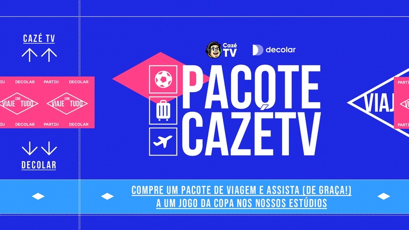 Decolar e CazéTV lançam experiência exclusiva que leva viajantes para dentro da transmissão do Campeonato do Mundo - Crédito: divulgação