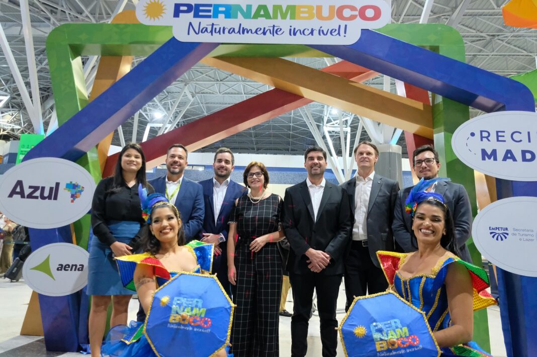 Lançamento do novo voo direto entre Recife e Madri - Crédito: divulgação