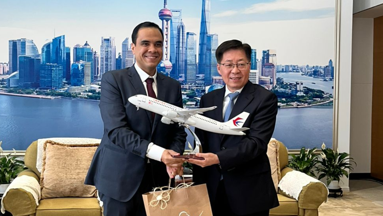 Ministro do Turismo negocia com a China Eastern abertura de novas rotas entre os dois países - Crédito: divulgação
