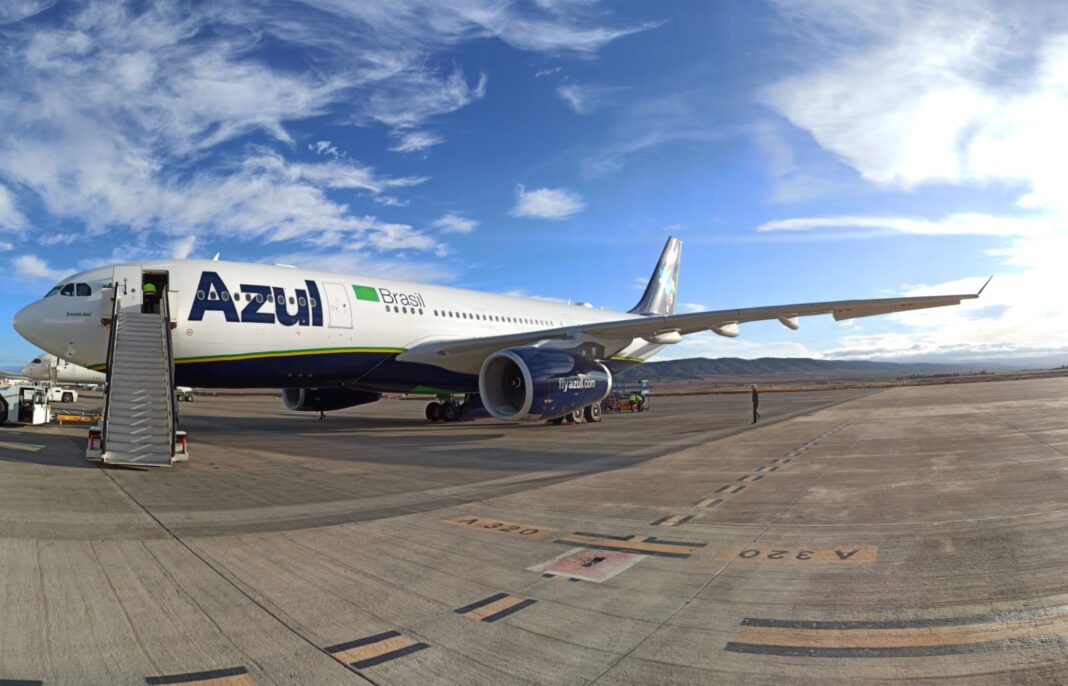 Azul recebe a primeira de 5 aeronaves Airbus A330 - Crédito: divulgação AZUL