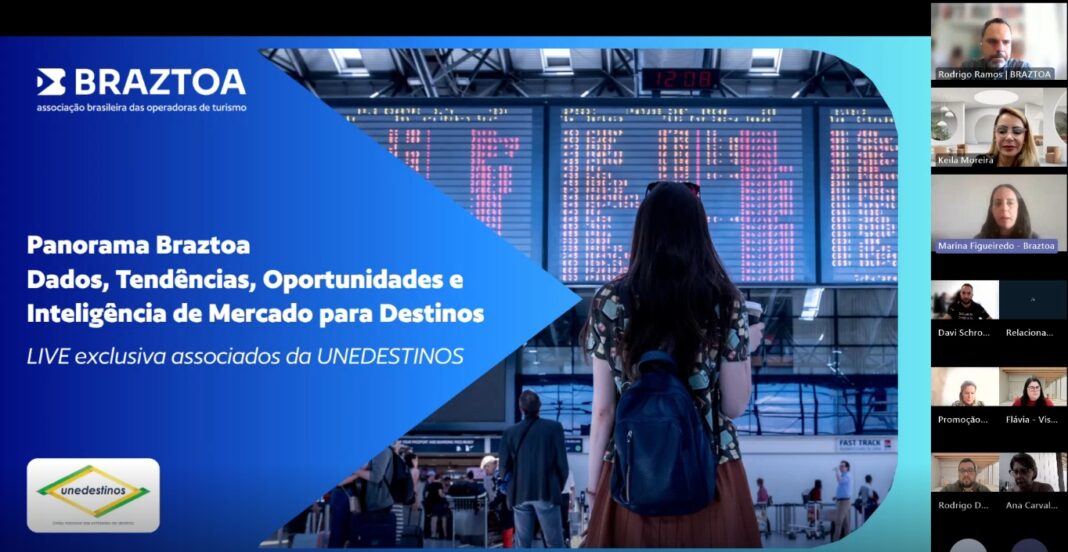 Unedestinos, em parceria com Braztoa, realiza webinar sobre Tendências do Viajante Brasileiro e do Turismo de Lazer - Crédito: divulgação