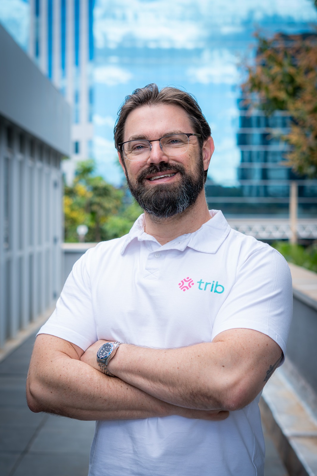 Dannilo Trindade, Head da Trib, apresenta a proposta da nova comunidade de viajantes durante o pré-lançamento da marca. Crédito: divulgação/Grupo Bancorbrás. Dannilo Trindade, Head da Trib, apresenta a proposta da nova comunidade de viajantes durante o pré-lançamento da marca. Crédito: divulgação/Grupo Bancorbrás.