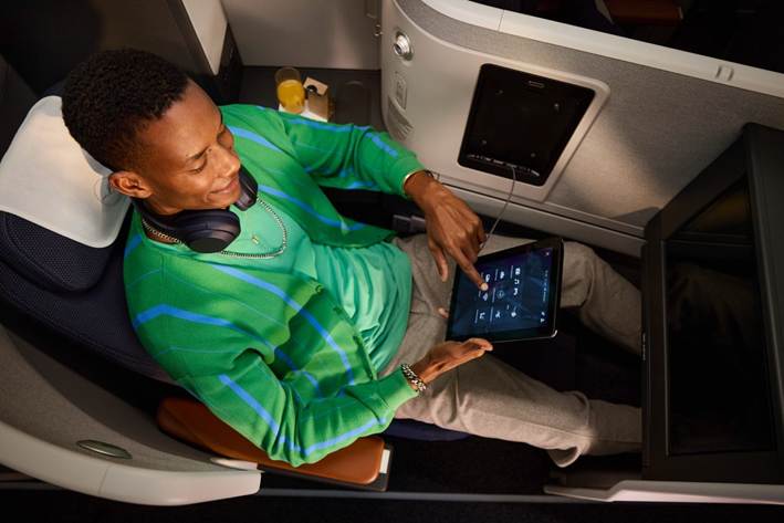 A Lufthansa ampliará a operação da cabine Allegris na rota entre Guarulhos e Munique, oferecendo uma experiência premium aos passageiros. Crédito: Divulgação/Lufthansa