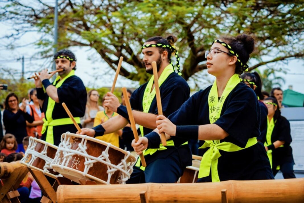 Fundado em 2006, o grupo Gookai Wadaiko do Bunkyo de São José dos Campos, vão se apresentar com a arte milenar do taiko - Crédito: divulgação
