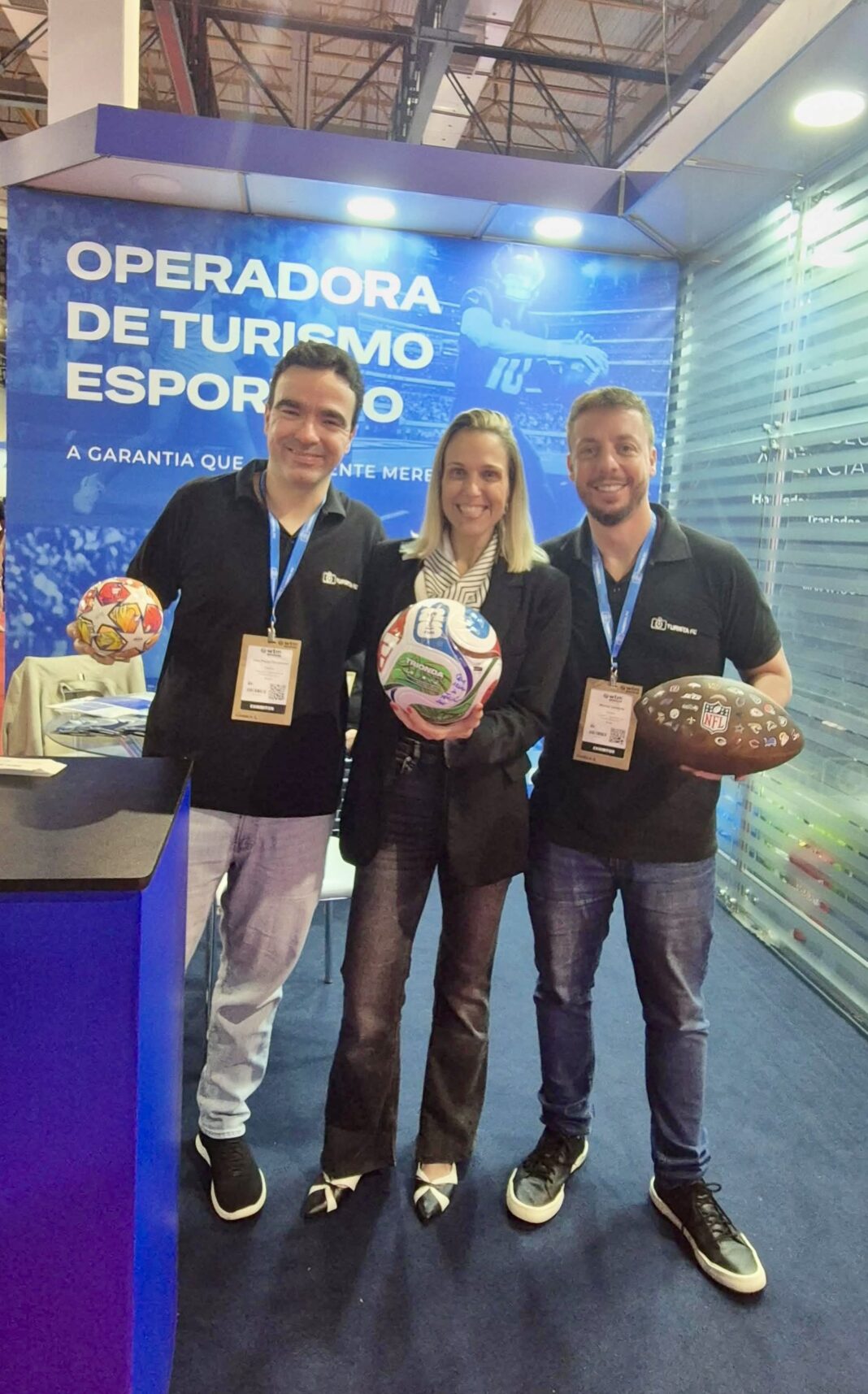 João Paulo Fernandes, Anna Neiva e Marcio Gelelete Turista FC