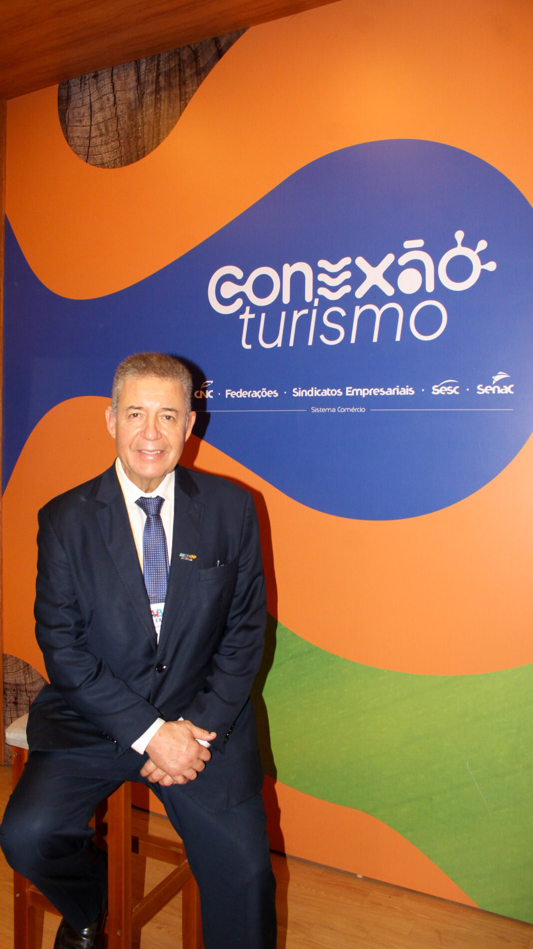 Alexandre Sampaio de Abreu, diretor da CNC e presidente da FBHA, durante a ABAV Expo 2026 (Crédito: Felipe Maresca / DT)