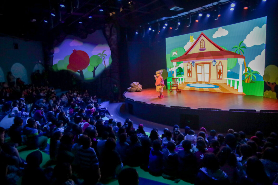 Apresentação temática leva personagens do universo de Monteiro Lobato ao palco do parque. (crédito: divulgação) Apresentação temática leva personagens do universo de Monteiro Lobato ao palco do parque. (crédito: divulgação)